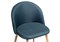 Стул на металлокаркасе Aldo blue / wood - комплект из 4 шт 15369-mwdvl