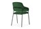 Стул на металлокаркасе Инклес темно-зеленый / черный глянец - комплект из 2 шт 483854-mwdvl