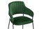 Стул на металлокаркасе Инклес темно-зеленый / черный глянец - комплект из 2 шт 483854-mwdvl