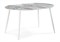 Стеклянный стол Кловис 100(140)х100х76 кианит / белый 474328-mwdvl - фото 2621949