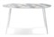 Стеклянный стол Кловис 100(140)х100х76 кианит / белый 474328-mwdvl - фото 2621951