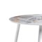 Стеклянный стол Кловис 100(140)х100х76 кианит / белый 474328-mwdvl - фото 2621958