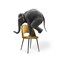 Стул на металлокаркасе Ирре confetti chai tea / черный глянец - комплект из 2 шт 464201-mwdvl - фото 2622582