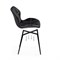 Стул на металлокаркасе Вальд экокожа черный / черный глянец - комплект из 4 шт 464190-mwdvl