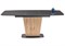 Стол на тумбе Теон 140(180)х80х76 графит / дуб антор натуральный 462100-mwdvl