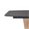Стол на тумбе Теон 140(180)х80х76 графит / дуб антор натуральный 462100-mwdvl