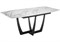 Стол Миссандея 140(180)х85х76 графит / белый мрамор 462085-mwdvl - фото 2623660