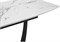 Стол Миссандея 140(180)х85х76 графит / белый мрамор 462085-mwdvl - фото 2623668