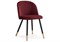Стул на металлокаркасе Gabi wine red / black - комплект из 4 шт 15087-mwdvl