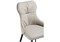 Стул на металлокаркасе Neli beige / black - комплект из 4 шт 15216-mwdvl