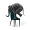 Стул на металлокаркасе Kora green / black - комплект из 4 шт 15096-mwdvl