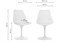 Стул Tulip white / white - комплект из 2 шт 15117-mwdvl - фото 2624558