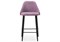 Барный стул Джама лавандовый / черный матовый - комплект из 2 шт 448664-mwdvl