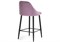 Барный стул Джама лавандовый / черный матовый - комплект из 2 шт 448664-mwdvl