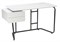 Компьютерный стол Desk 131х58х76 white / black 11838-mwdvl - фото 2625583