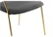 Стул на металлокаркасе Kamelia grey / gold - комплект из 4 шт 11777-mwdvl