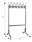Вешалка напольная на колесах М 11 чёрный 4607130880166-msMBLK
