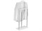 Вешалка костюмная Дэви 1 металлик/белый 4607130885772-msMBLK