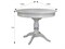 Стол обеденный Моро 04 раздвижной белый/серебро 100/140*100 4610151410496-msMBLK - фото 2636646