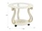 Стол журнальный Грация (С) на колесах слоновая кость/золото 4610151416283-msMBLK