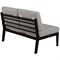 Диван-скамья Массив мягкая ткань серый, каркас венге 4610151417082-msMBLK