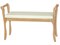 Скамья для прихожей с подлокотниками мягкая, экокожа крем, каркас бук 4610151417372-msMBLK