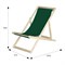 Шезлонг ткань зелёный 4610151418676-msMBLK - фото 2638438