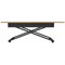 Стол универсальный трансформируемый АНДРЭ Loft ЛДСП дуб вотан/чёрный 2000000039497-msMBLK
