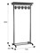 Вешалка напольная на колесах М 9 чёрный с крючками 4630216190705-msMBLK