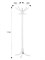 Вешалка напольная В 8Н белый 4630216192709-msMBLK