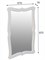 Зеркало навесное Берже 23 белый ясень 97 см х 67 см 4607130881767-msMBLK