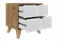 Прикроватная тумба Лорена дуб вотан / белый 582150-mwdvl - фото 3097975