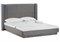 Двуспальная кровать Tulip с ПМ 160х200 метрополитан грей / белая матовая 406291-mwdvl - фото 3098052