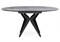 Стеклянный стол Рикла 120(160) серый мрамор / черный 612859-mwdvl