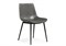 Стул на металлокаркасе Алеида серая экокожа / черный глянец - комплект из 2 шт 610746-mwdvl - фото 3099692