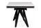Керамический стол Вилсон 160(220)х89 белый gilt white / черный 612184-mwdvl