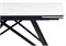 Керамический стол Вилсон 160(220)х89х75 белый мрамор snow white / черный 612880-mwdvl