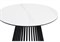 Керамический стол Нэнси 90х90х75 белый мрамор / черный 612876-mwdvl