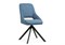 Стул на металлокаркасе Оливер крутящийся синий / черный - комплект из 2 шт 612666-mwdvl - фото 3100071