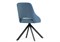 Стул на металлокаркасе Оливер крутящийся синий / черный - комплект из 2 шт 612666-mwdvl - фото 3100076