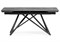 Керамический стол Вилсон 160(220)х89 серый мрамор baolai / черный 612185-mwdvl
