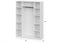 Шкаф Даиго четырехстворчатый белый текстурный 593701-mwdvl