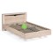 Полутораспальная кровать Магантия 140х200 с ПМ парящая дуб баррик 533200-mwdvl - фото 3100579