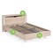 Полутораспальная кровать Магантия 140х200 с ПМ парящая дуб баррик 533200-mwdvl - фото 3100580