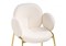 Стул на металлокаркасе Kalipso white / gold - комплект из 2 шт 15592-mwdvl - фото 3107357