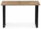 Стол Лота Лофт 120х74х75 25 мм дуб вотан / матовый черный 489609-mwdvl