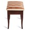 Банкетка Ретро М с ящиком средне-коричневый, ткань полоса коричн. 4630216193300-msMBLK