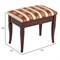 Банкетка Ретро М с ящиком средне-коричневый, ткань полоса коричн. 4630216193300-msMBLK