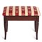 Банкетка Ретро М с ящиком средне-коричневый, ткань полоса бордо 4630216193317-msMBLK
