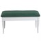 Банкетка Вивальди М с ящиком белый, ткань зеленый 4630216193355-msMBLK